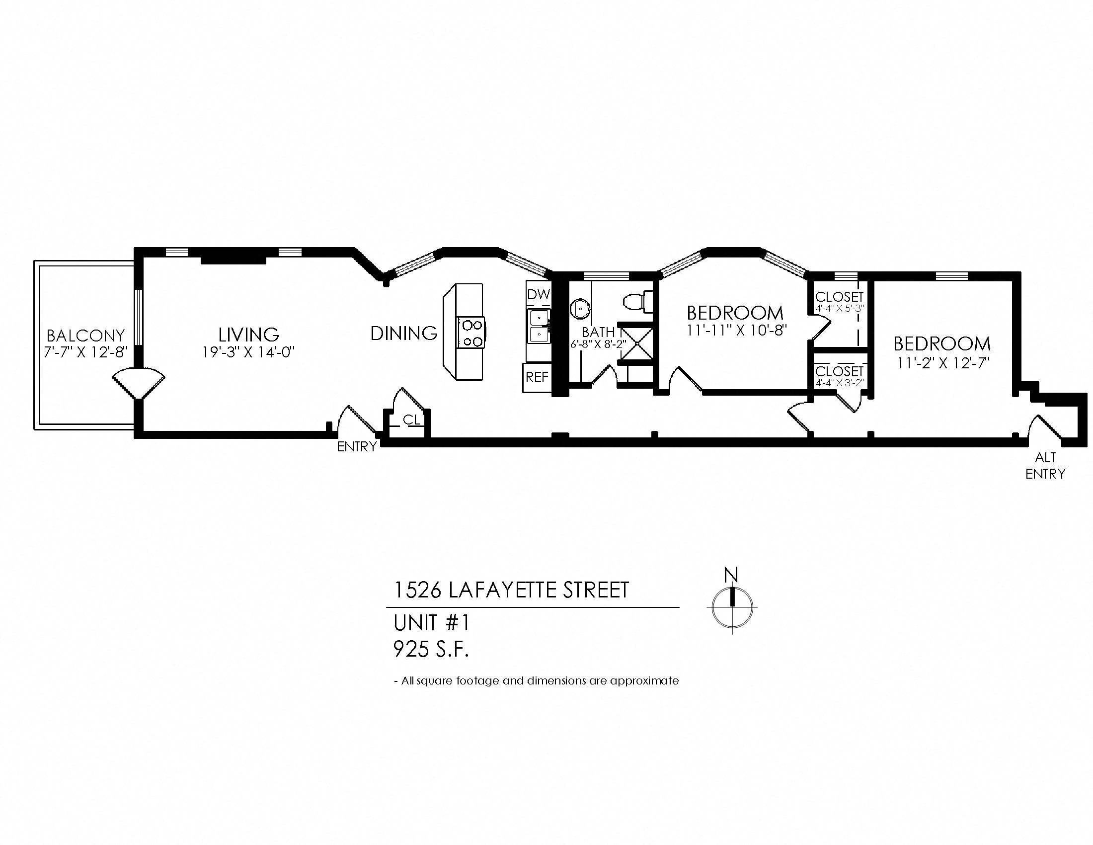 Two Bedroom One Bathroom