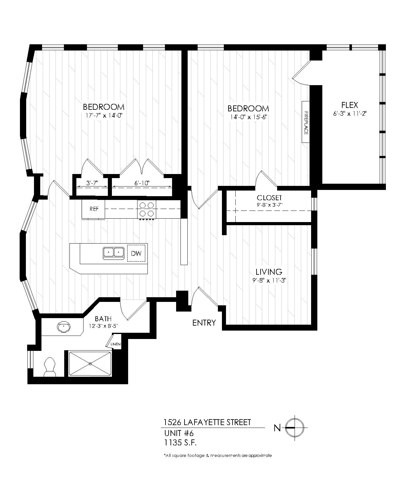 Two Bedroom One Bathroom