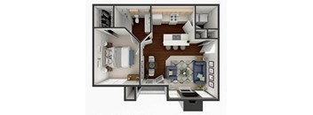 1 bedroom apartment floor plan