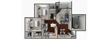 2 bedroom apartment floor plan
