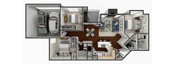 3 bedroom apartment floor plan