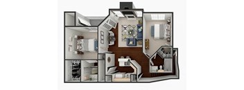 2 bedroom apartment floor plan