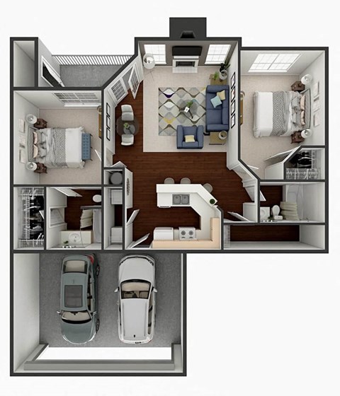 2 bedroom apartment floor plan