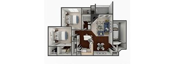 2 bedroom apartment floor plan