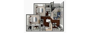 2 bedroom apartment floor plan