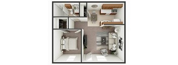 one bedroom apartment floor plan