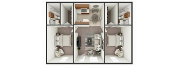 two bedroom apartment floor plan