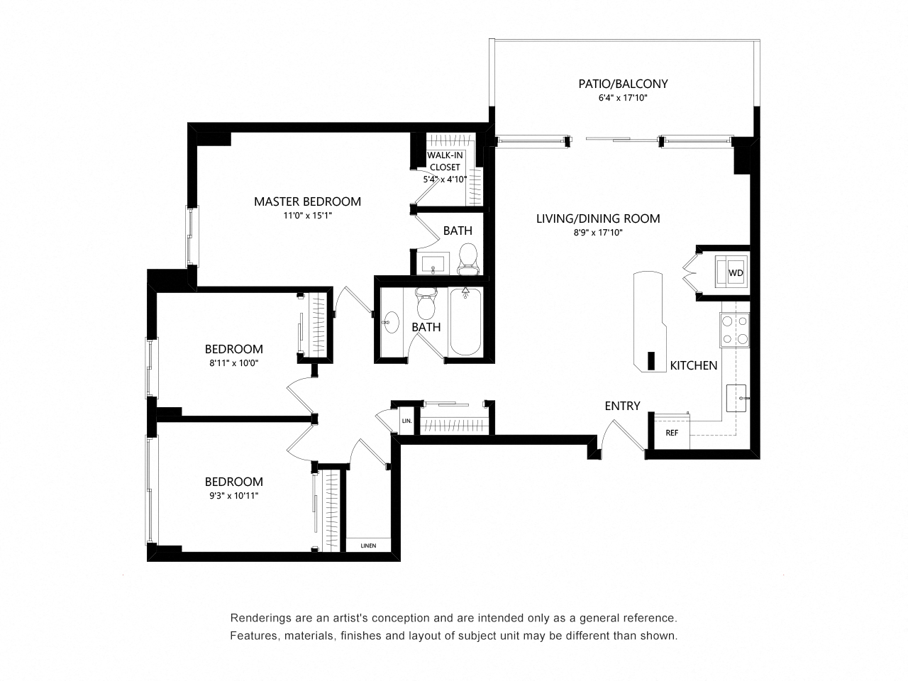 3 Bed 1.5 Bath