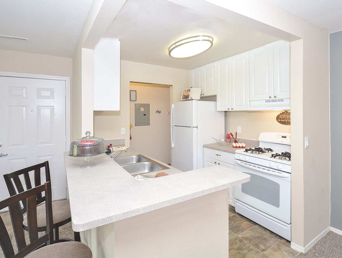 Kitchen with Breakfast Bar and Barstool Seating