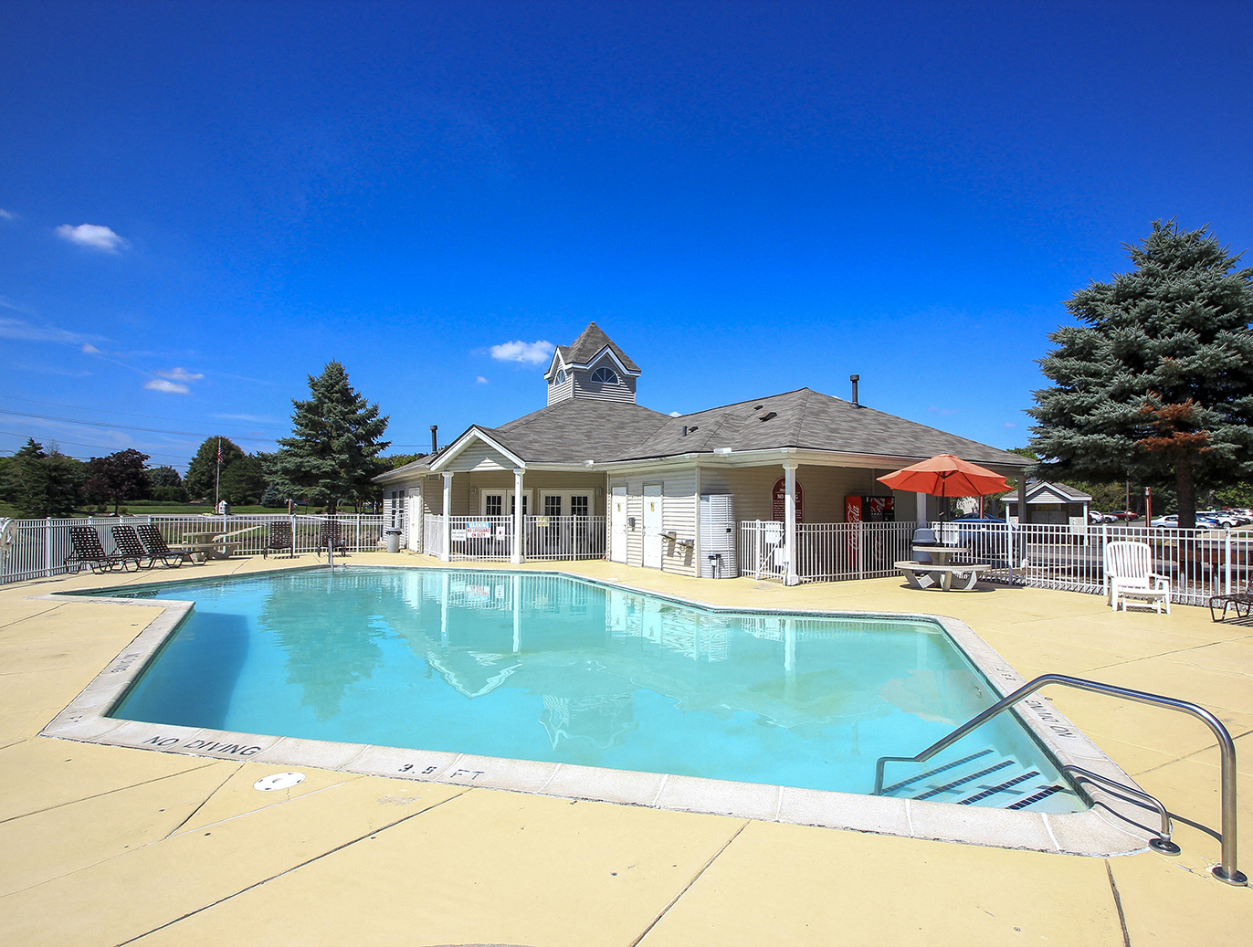 Clubhouse Overlooking the Pool and Sundeck