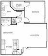 One Bedroom/One Bath (A1A)