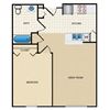 1 Bedroom/1 Bath - B