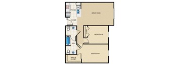 2 Bedroom/1.5 Bath