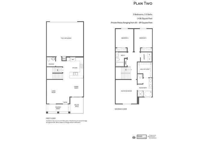 2A 3X2.5 Floor Plan 2