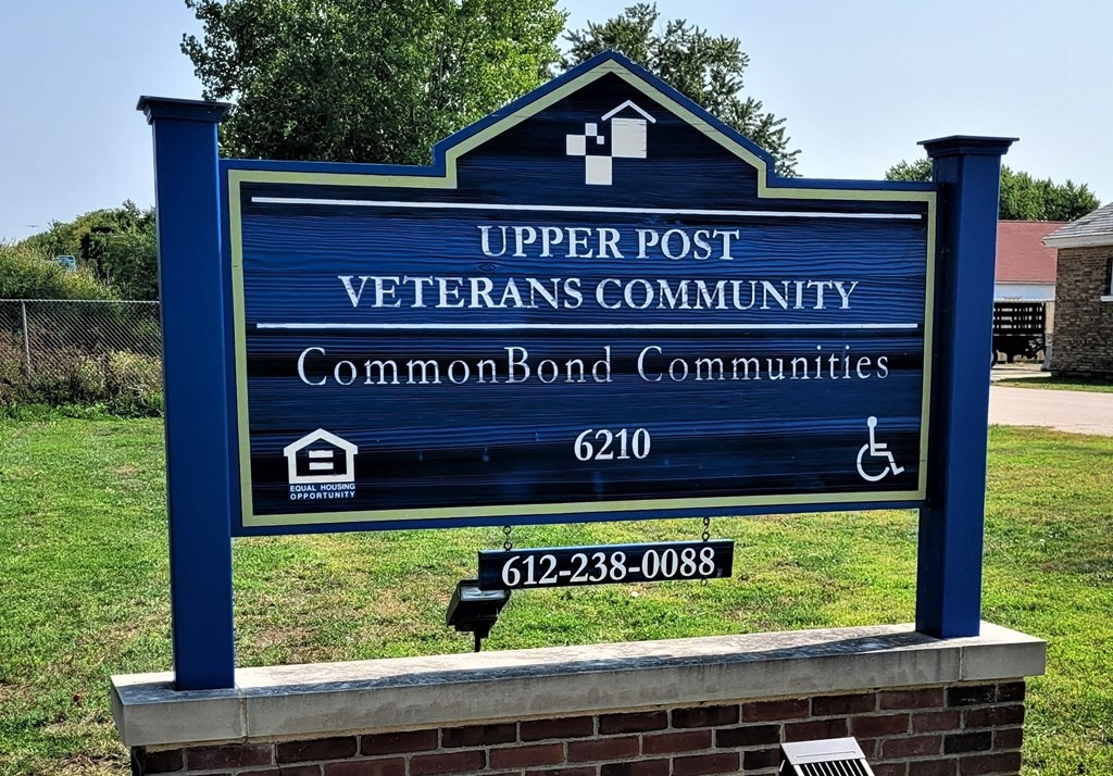 Signage at Upper Post Veterans Homes, Minnesota