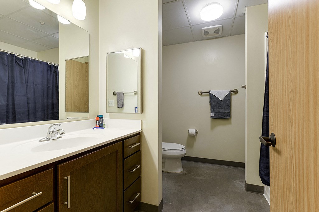 Bathroom at Upper Post Veterans Homes, Fort Snelling, Minnesota