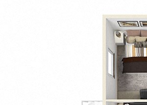 1 Bedroom Floor Plan 630 sqft 1 Bedroom Floor Plan 630 sqft