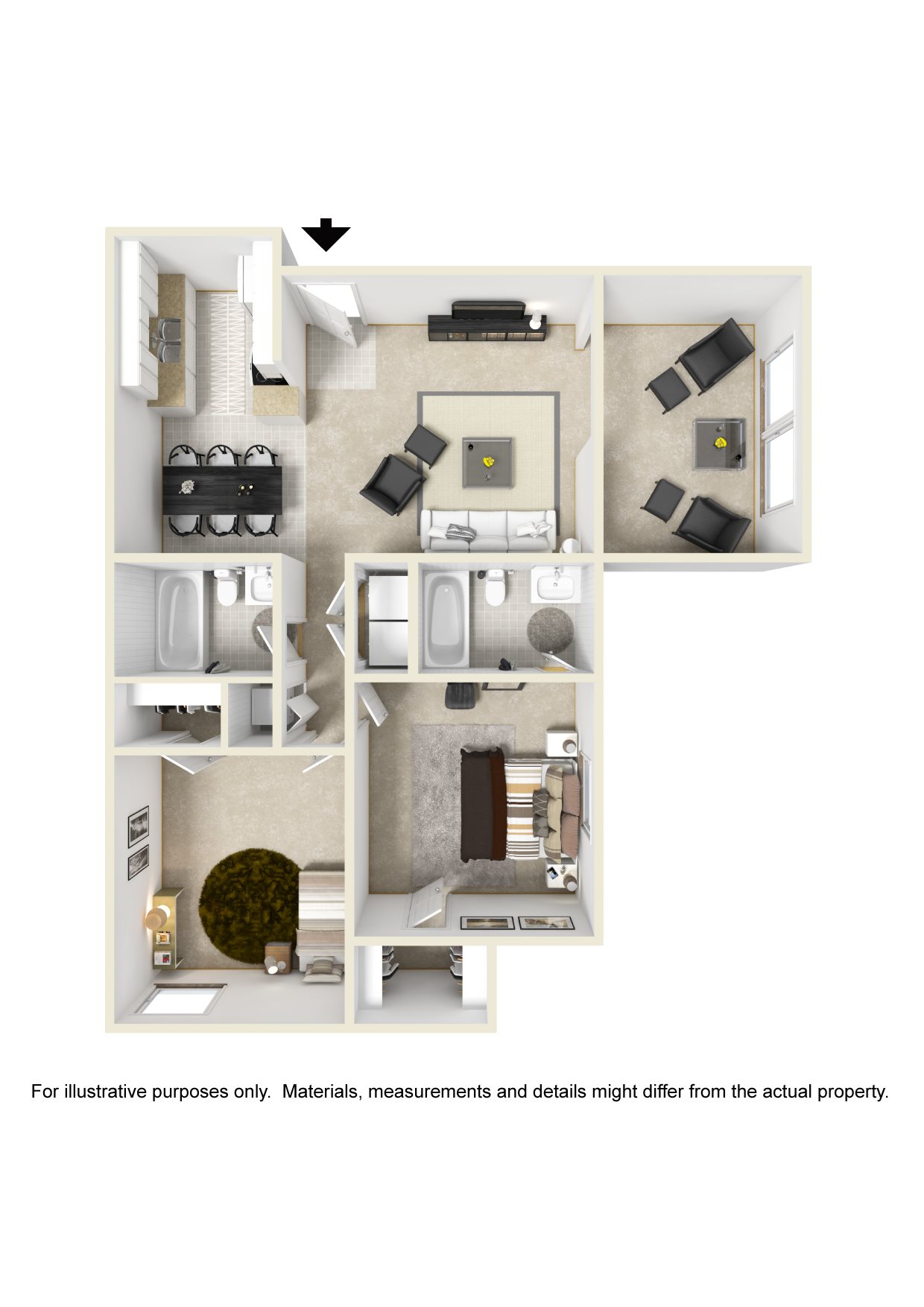 2 Bedroom Floor Plan 2 Bedroom Floor Plan