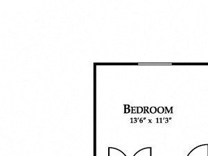 One Bedroom Floor Plan One Bedroom Floor Plan at Deer Meadow Village Apartments, South Carolina, 29209