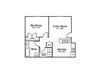 One Bedroom Floor Plan One Bedroom Floor Plan at Cedarcrest Village Apartments, Lexington, SC