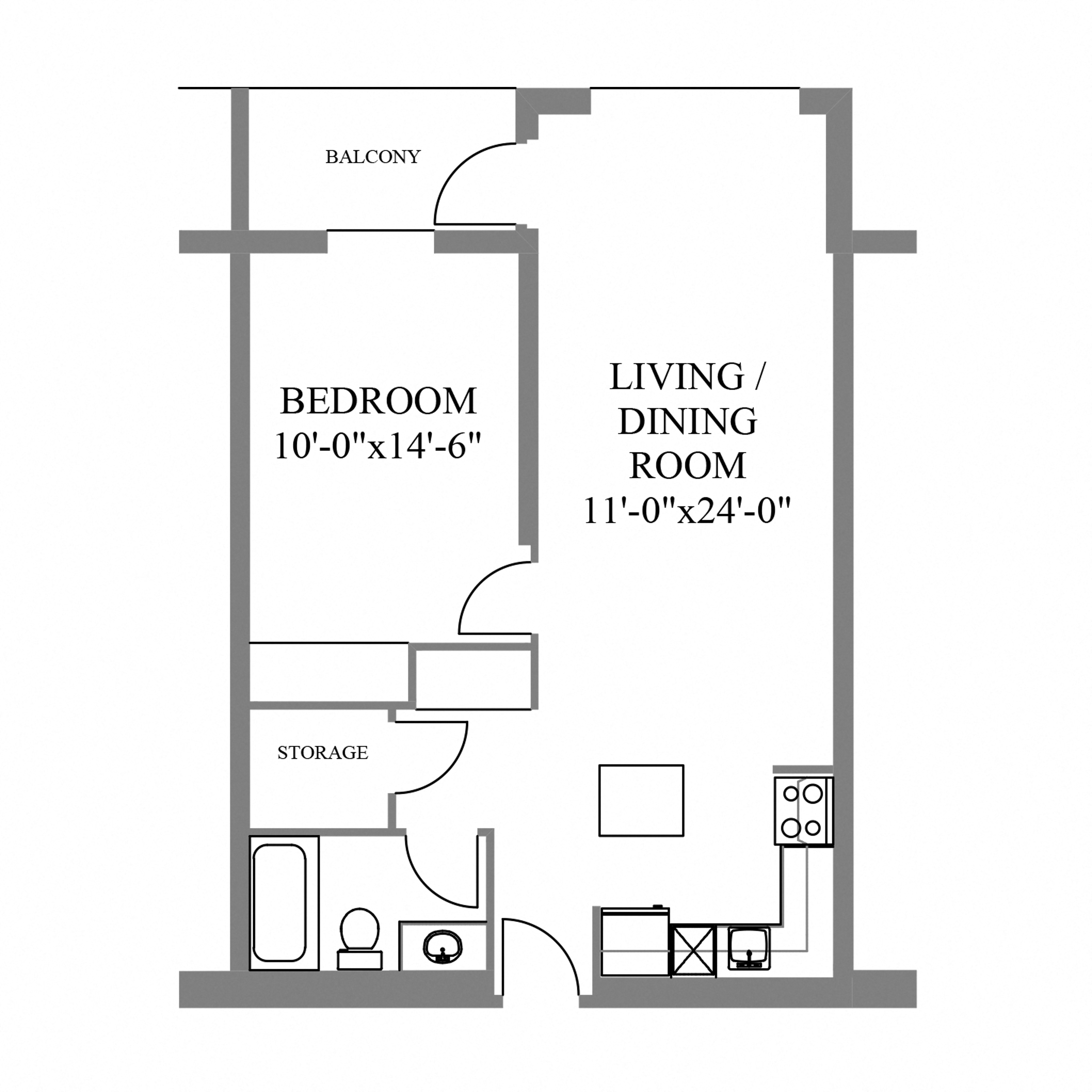 The Chateau 1 Bedroom 1 Bathroom Suite