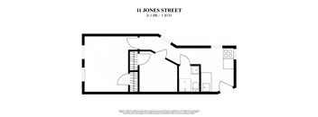 2D floor plan 11 Jones Street  Jr One bedroom one bath, New York