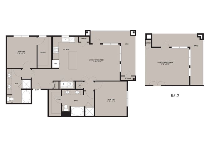 Floor Plans of The Nexus Lakeside Apartments in Flower Mound, TX