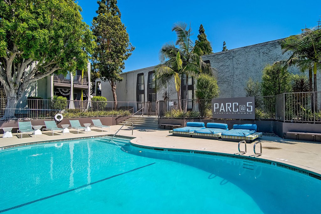 Swimming Pool at Parc at 5 Apartments, California