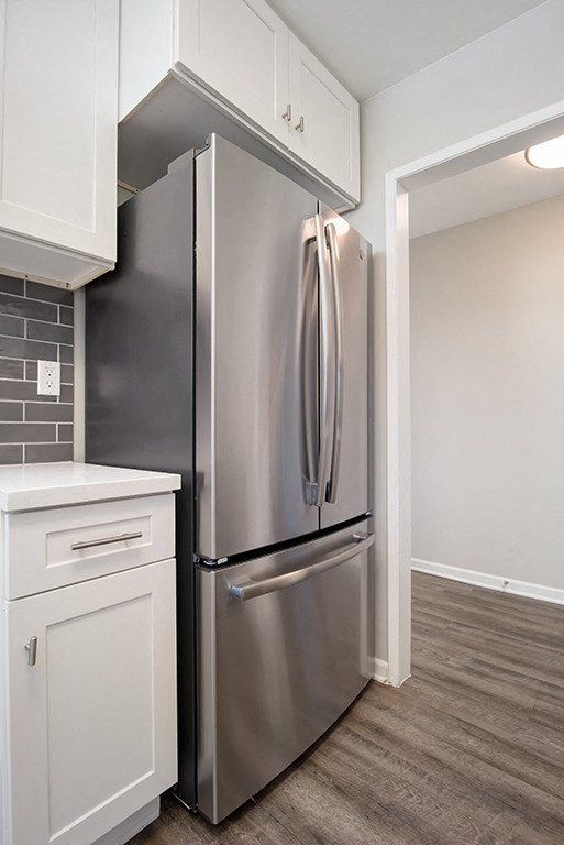 Refridgerator at Parc at 5 Apartments, Downey, CA