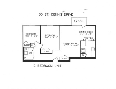 30, 32 & 34 St Dennis Drive 2 Beds Apartment for Rent - Photo Gallery 13
