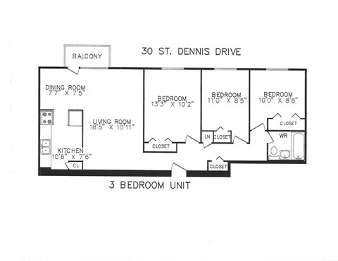 30, 32 and 34 St Dennis Drive 2-3 Beds Apartment for Rent - Photo Gallery 27