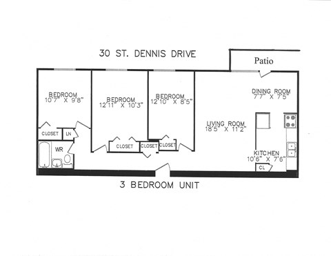 30, 32 and 34 St Dennis Drive 2-3 Beds Apartment for Rent - Photo Gallery 28