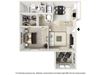 1 BEDROOM Floor Plan Floor Plans at Berrington Village Apartments, Asheville, 28803