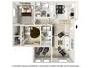 2 BEDROOM Floor Plan Floor Plans at Berrington Village Apartments, North Carolina