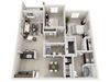 Sandalwood Floor Plan Sandalwood Floor Plan at Adeline at White Oak, Garner, 27529