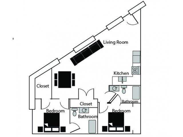 ACCOLADE Floor Plan ACCOLADE Floor Plan at CityView Apartments, Greensboro, NC