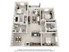 Floor plan Floor plan at Glass Creek Apartments, Mt Juliet, TN