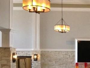 Stylish Clubhouse with Fireplace, TV and Kitchen at Everwood at the Avenue, Murfreesboro, TN