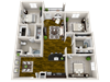 Zen Floor Plan Zen Floor Plan at Greymont Village Apartments, North Carolina, 28806