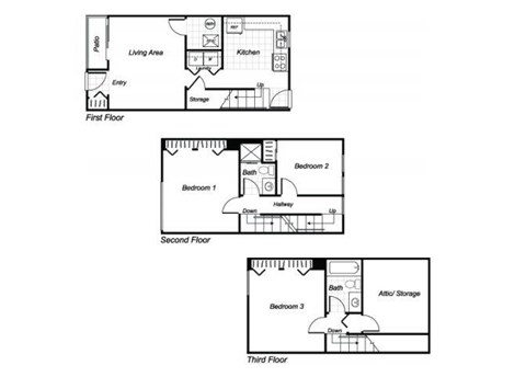 floorplan at at Parklane Apartments in Gaithersburg, MD