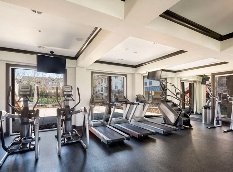 24 hour gym and fitness center at Westwind Farms Apartments in Ashburn, VA