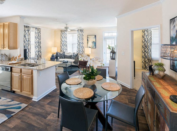 Open floorplans for entertaining at Westwind Farms Apartments in Ashburn, VA
