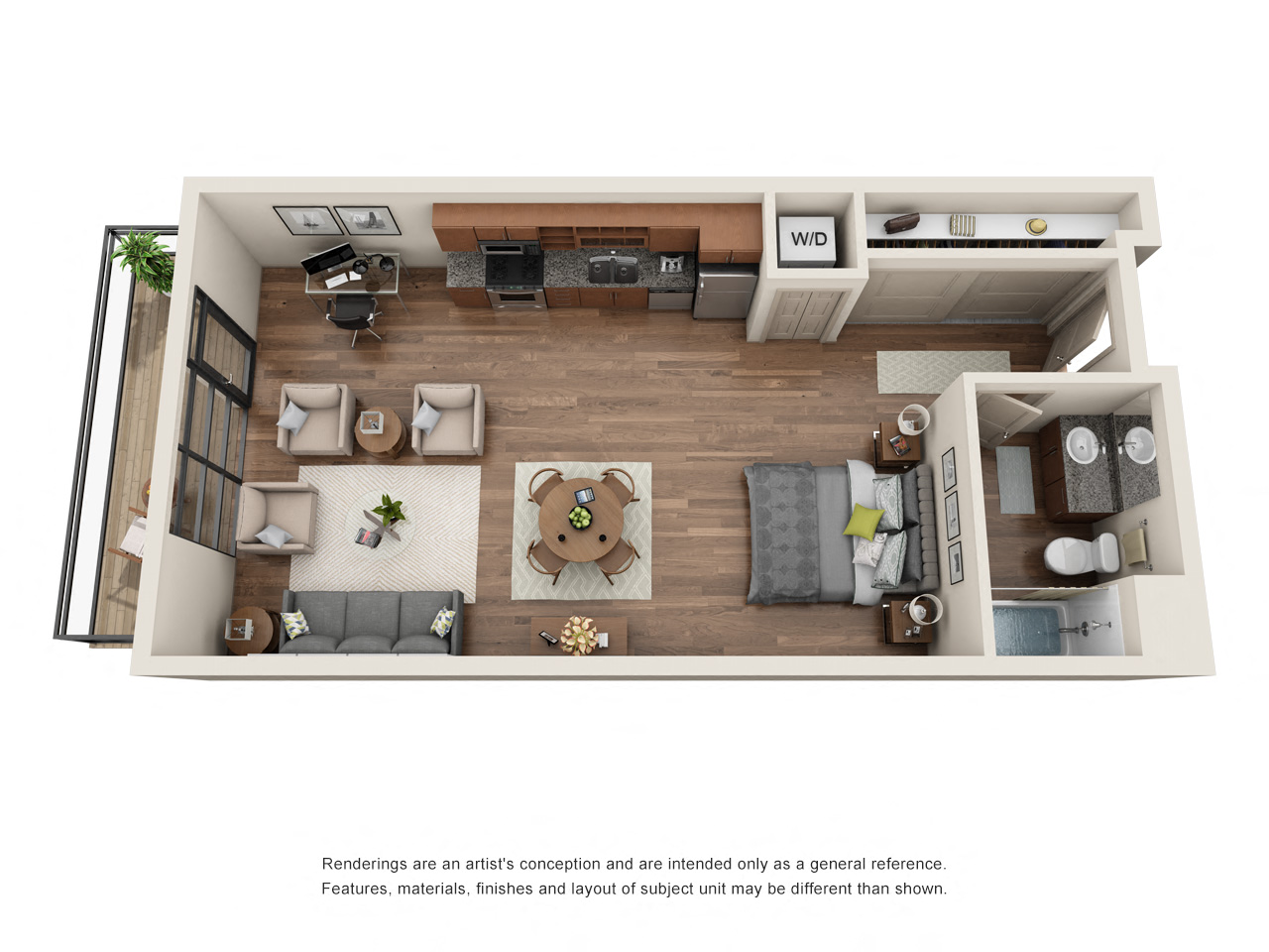 Equinox|Studio  at Equinox Apartments, Seattle, WA, 98102