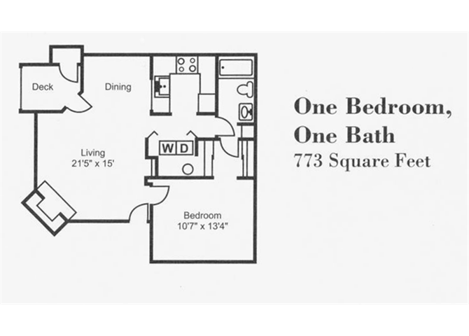 1 Bed 1 Bath
