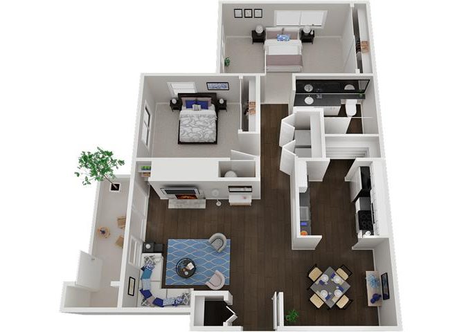 2 Bed 1 Bath