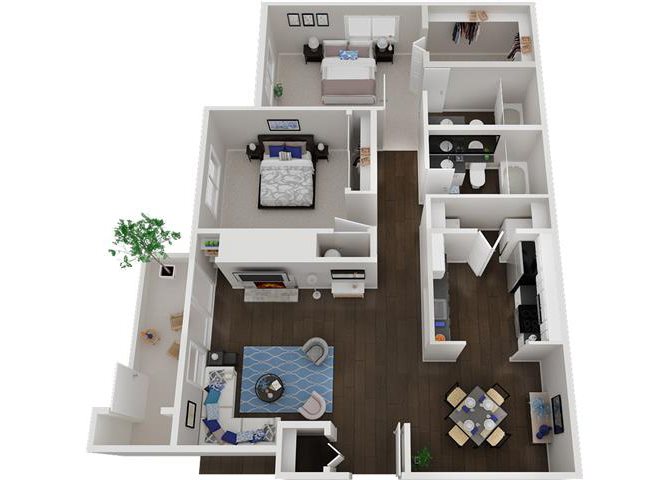 2 Bed 2 Bath