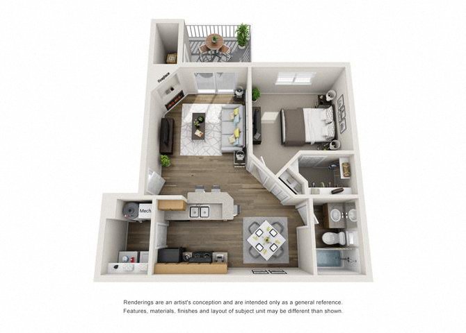 1 Bed 1 Bath