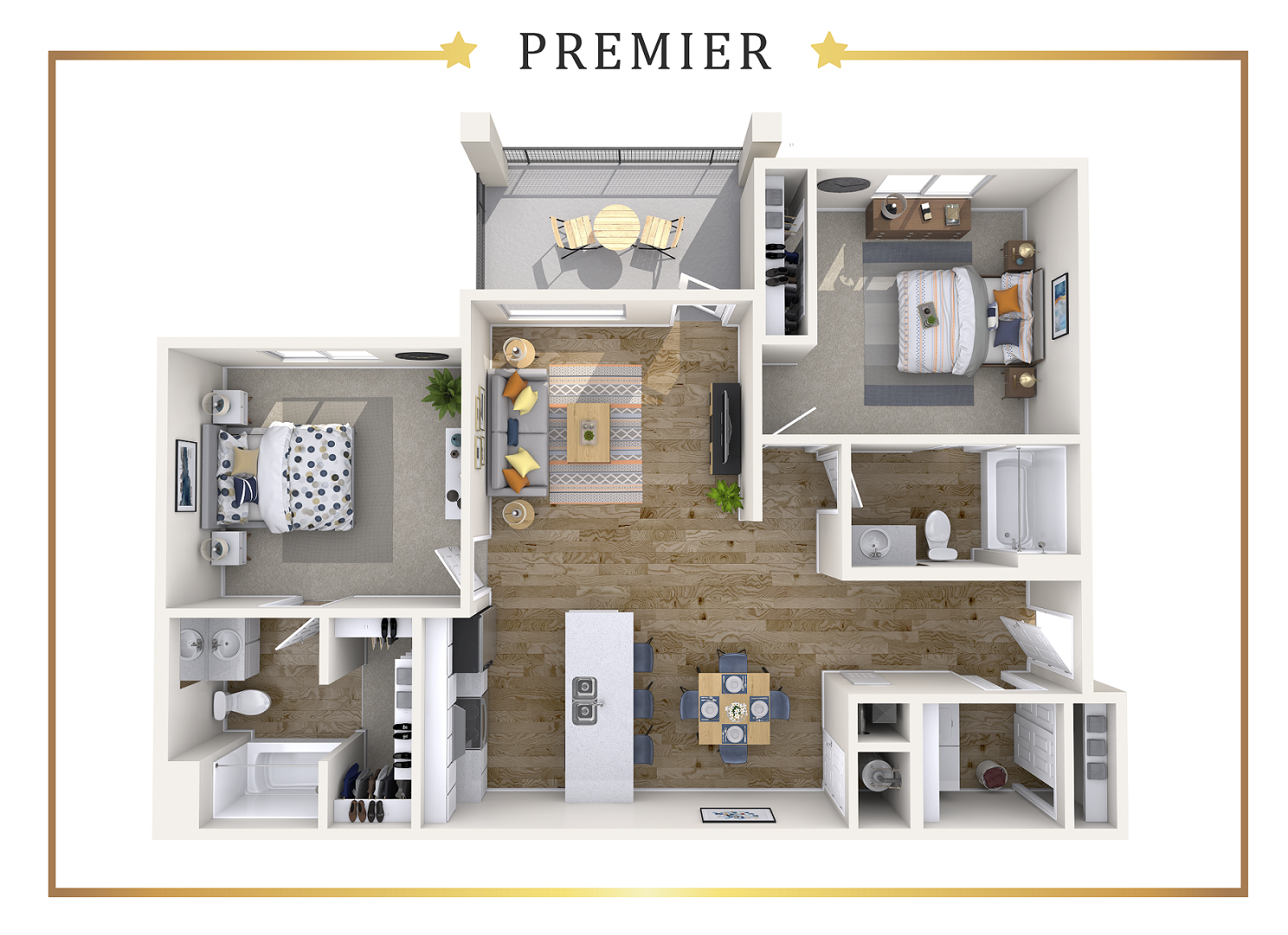 Rosewood Premier 2 Bed 2 Bath Large