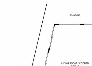 2 A2 - 2 Bedroom 2 Bath Floor Plan Layout - 1119 Square Feet