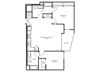 2 C1 - 2 Bedroom 2 Bath Floor Plan Layout - 1124 Square Feet